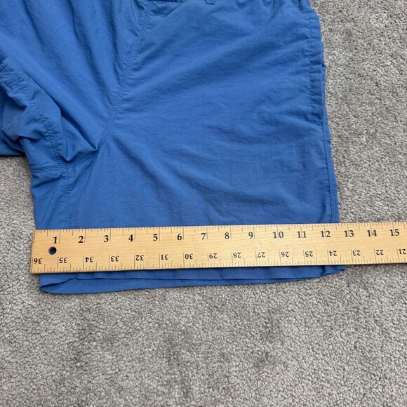 The North Face Vintage Y2K Board Shorts swim Trunks Mens Large Blue Nylon 5" - Picture 11 of 13